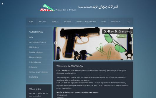 طراحی وب سایت شرکت پنهان دید ناهید